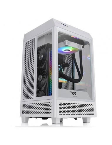 Thermaltake TOWER 100 Case Mini Tower PC SPCC Bianco - CA-1R3-00S6WN-00