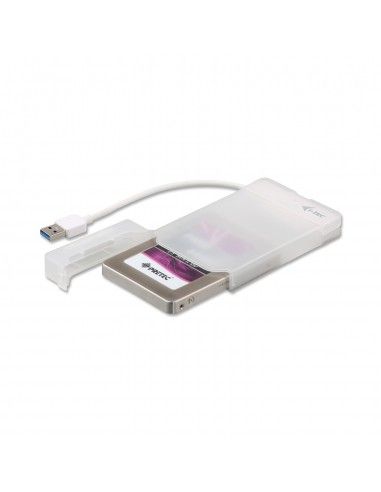 Itec Box Hard Disk HDD/SSD 2.5" USB 3.0 SATA, Seriale ATA II, Serial ATA III Bianco - MYSAFEU314