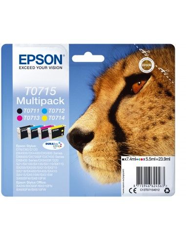 Epson T0715 Ink R DURABRITE Cartuccia 4 Colori - C13T07154022