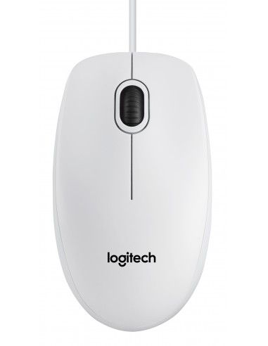 Logitech B100 Mouse 800 DPI Bianco - 910-003360
