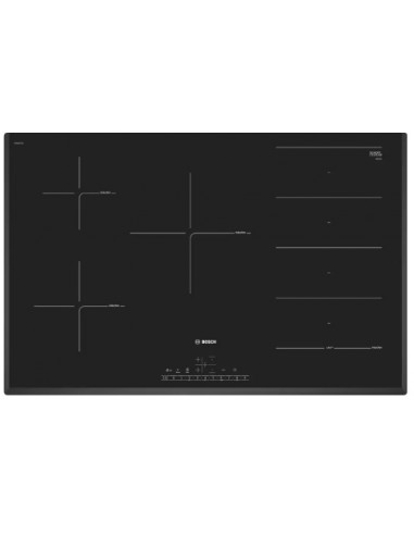 Bosch PXV851FC1E Piano Cottura a induzione 5 Fornelli 80 cm Nero