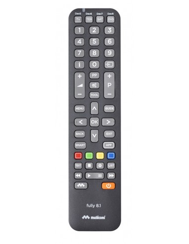 Meliconi Fully 8.1 telecomando IR Wireless DVD/Blu-ray,SAT,SKY,TV Pulsanti - FULLY 8.1