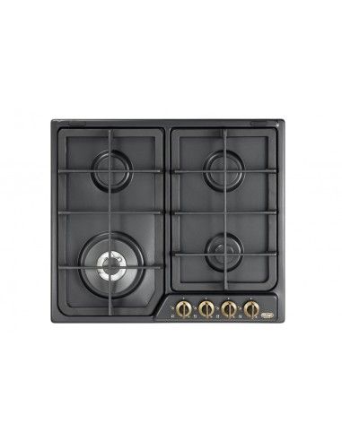 Delonghi P6DDDL008A Piano Cottura Gas 4 Fornelli 58 cm Antracite