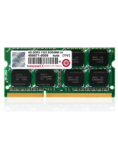 Transcend TS512MSK64V3H Memoria RAM 4 GB DDR3 1333 MHz