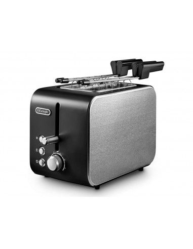 Delonghi CTX2203.BK Tostapane 2 fette 550 W Nero, Argento