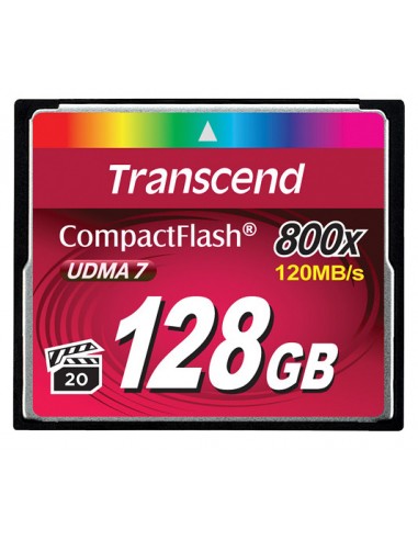 Transcend TS128GCF800 Memory Card CompactFlash 128 GB 60 MB/s