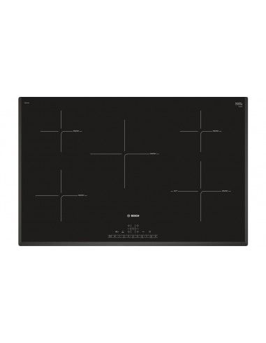 Bosch PIV851FC5E Piano Cottura a induzione 5 Fornelli 80 cm Nero