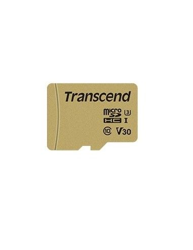 Transcend TS8GUSD500S Memory Card MicroSDXC 8 GB Classe 10 60 MB/s con adattatore
