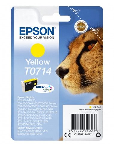 Epson T0714 Ink R DURABRITE Cartuccia Giallo - C13T07144022