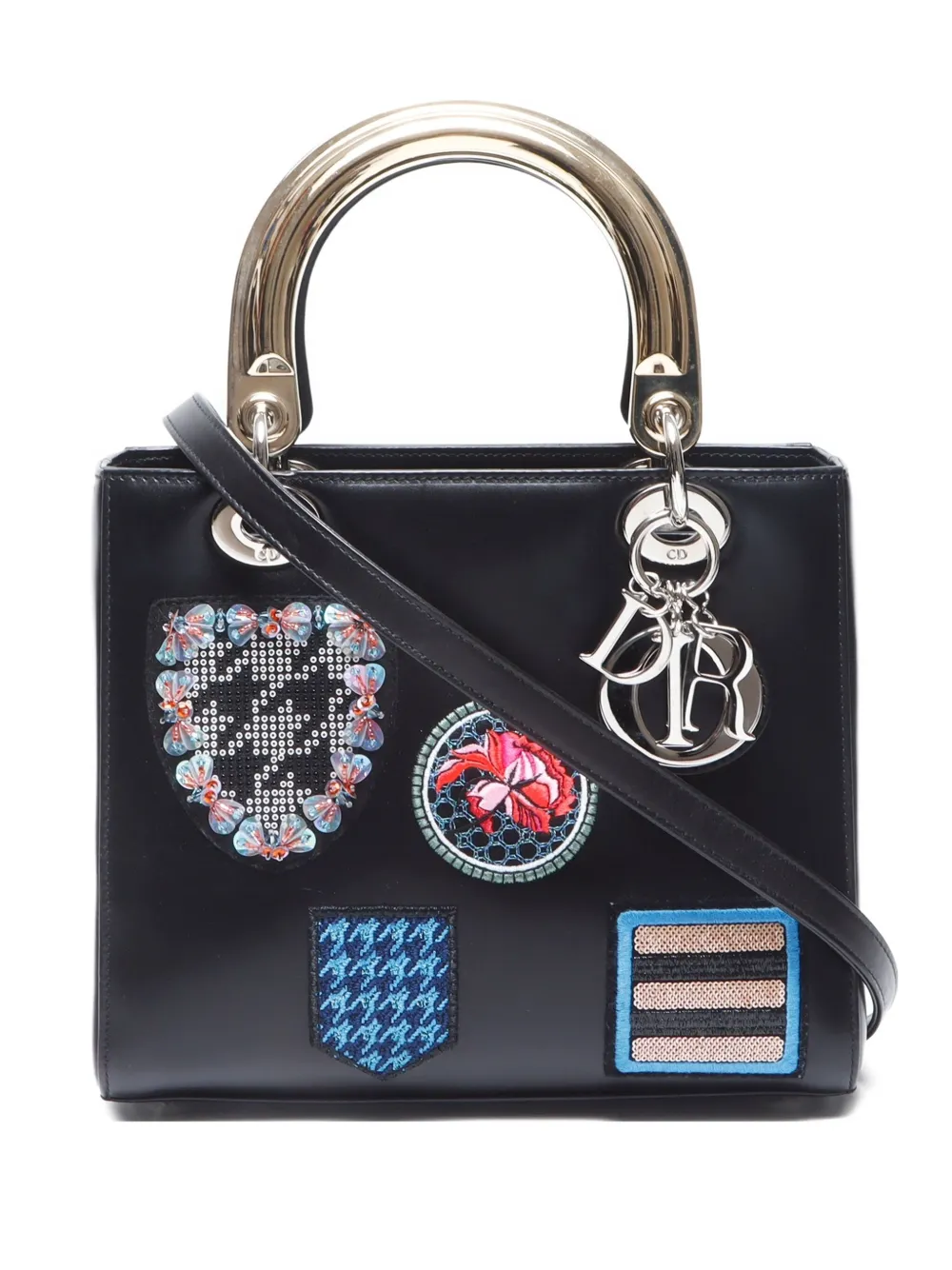 Christian Dior Pre-Owned 2014 medium Lady Dior tote bag - Nero