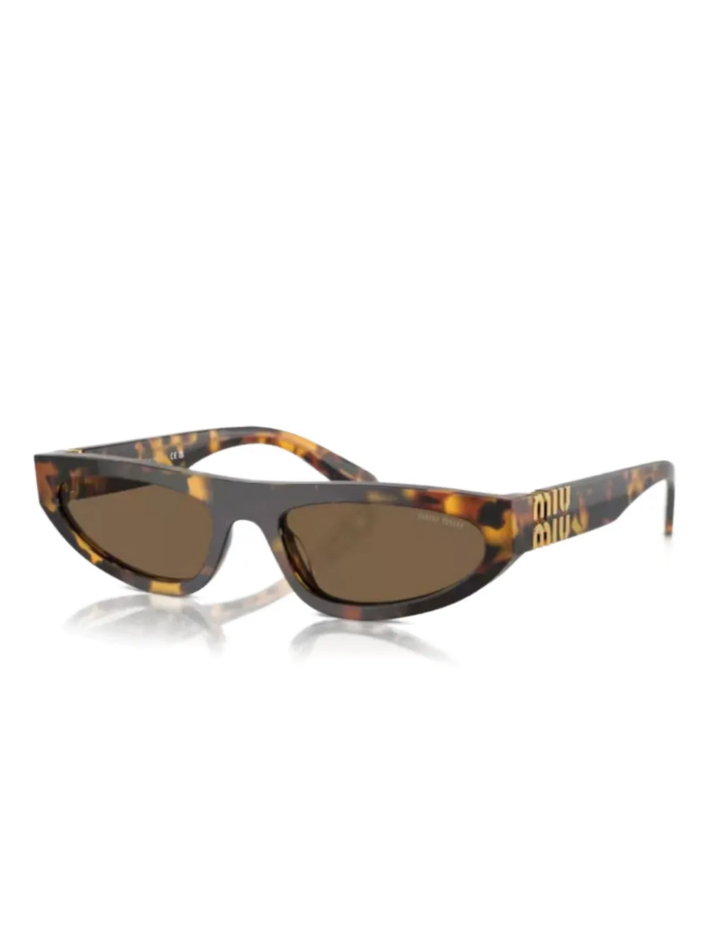 Miu Miu Eyewear tortoiseshell-effect sunglasses - Marrone