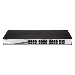 Switch a 24 porte D-Link gestione Smart Managed (WEB) nero