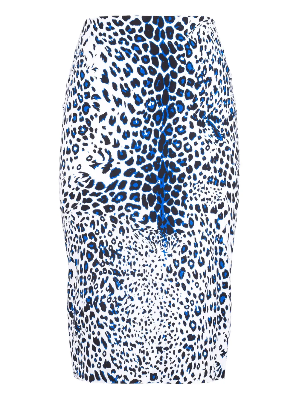 Samantha Sung leopard-print midi skirt - Bianco