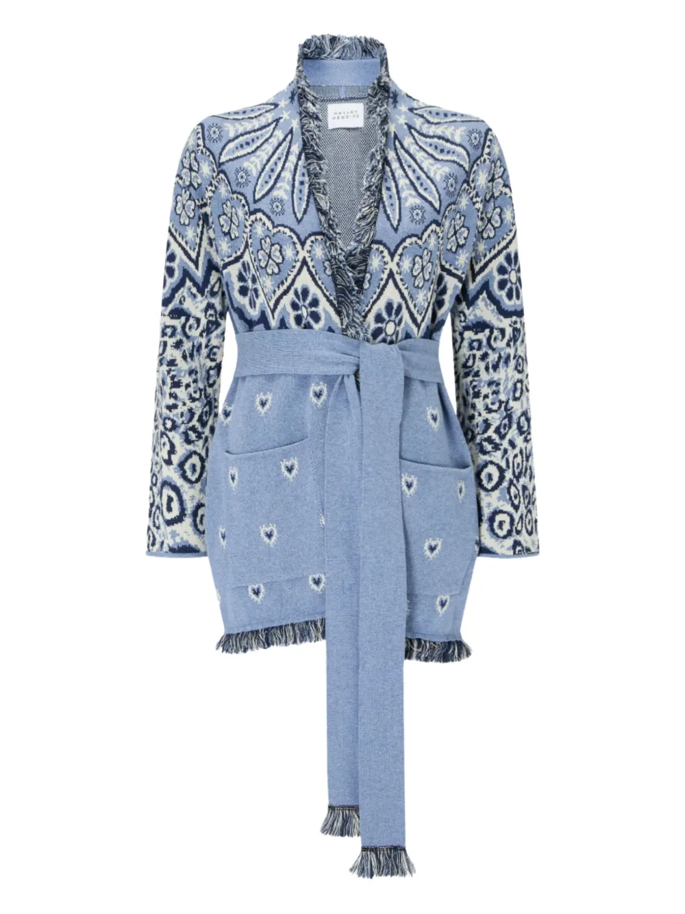 Hayley Menzies Dalton patterned cardigan - Blu