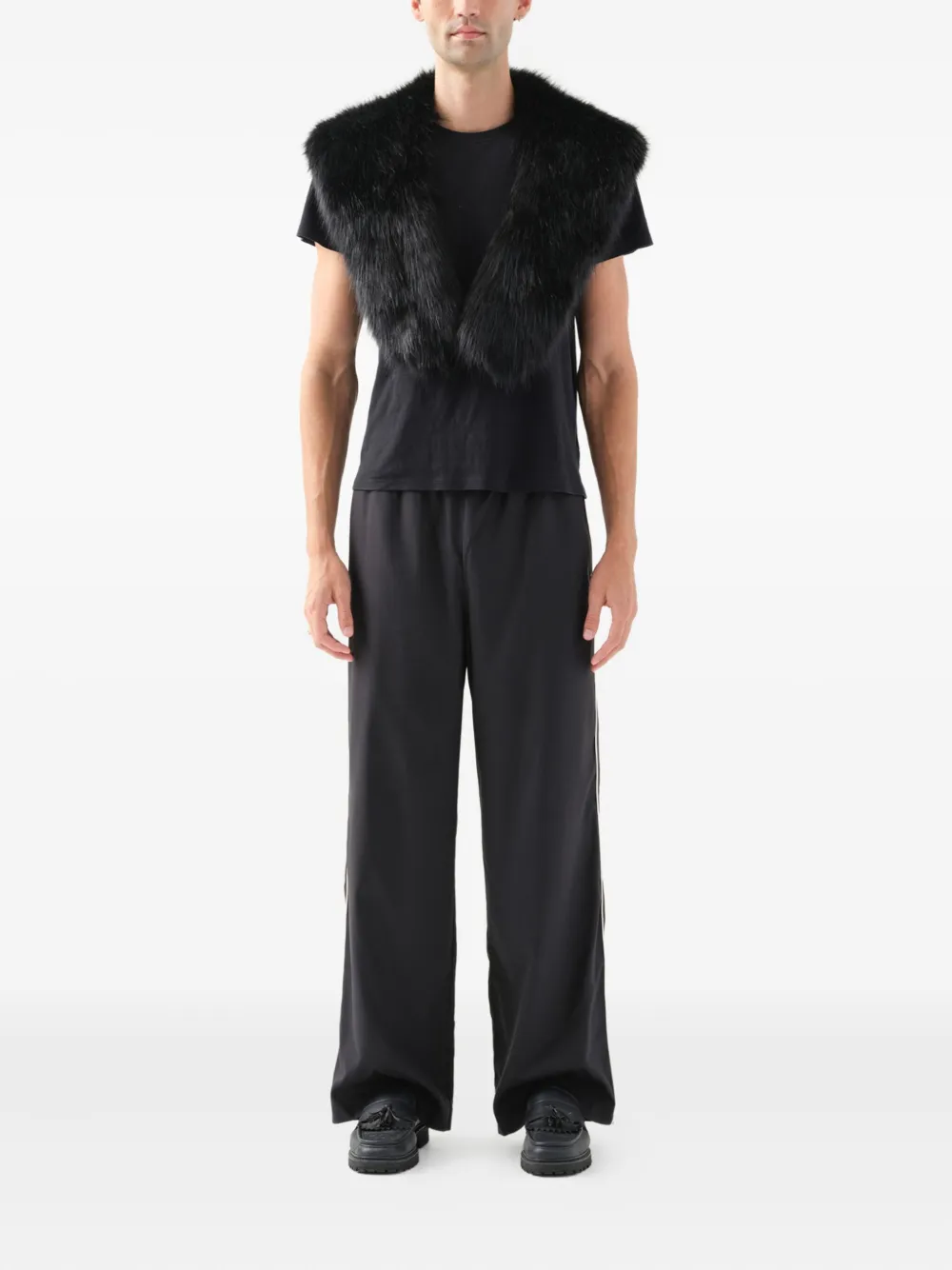 Unreal Fur faux-fur collar scarf - Nero