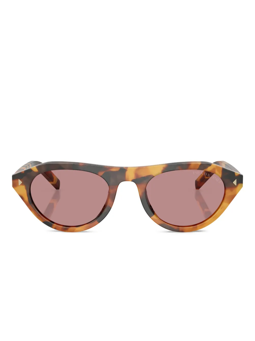 Prada Eyewear cat-eye tortoiseshell sunglasses - Marrone