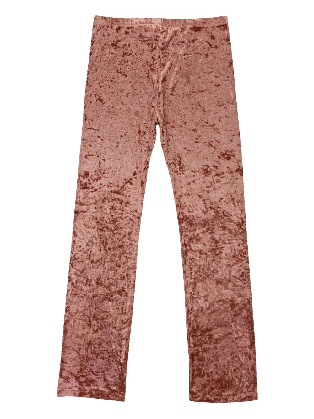 Callipygian crushed velvet trousers - Rosa