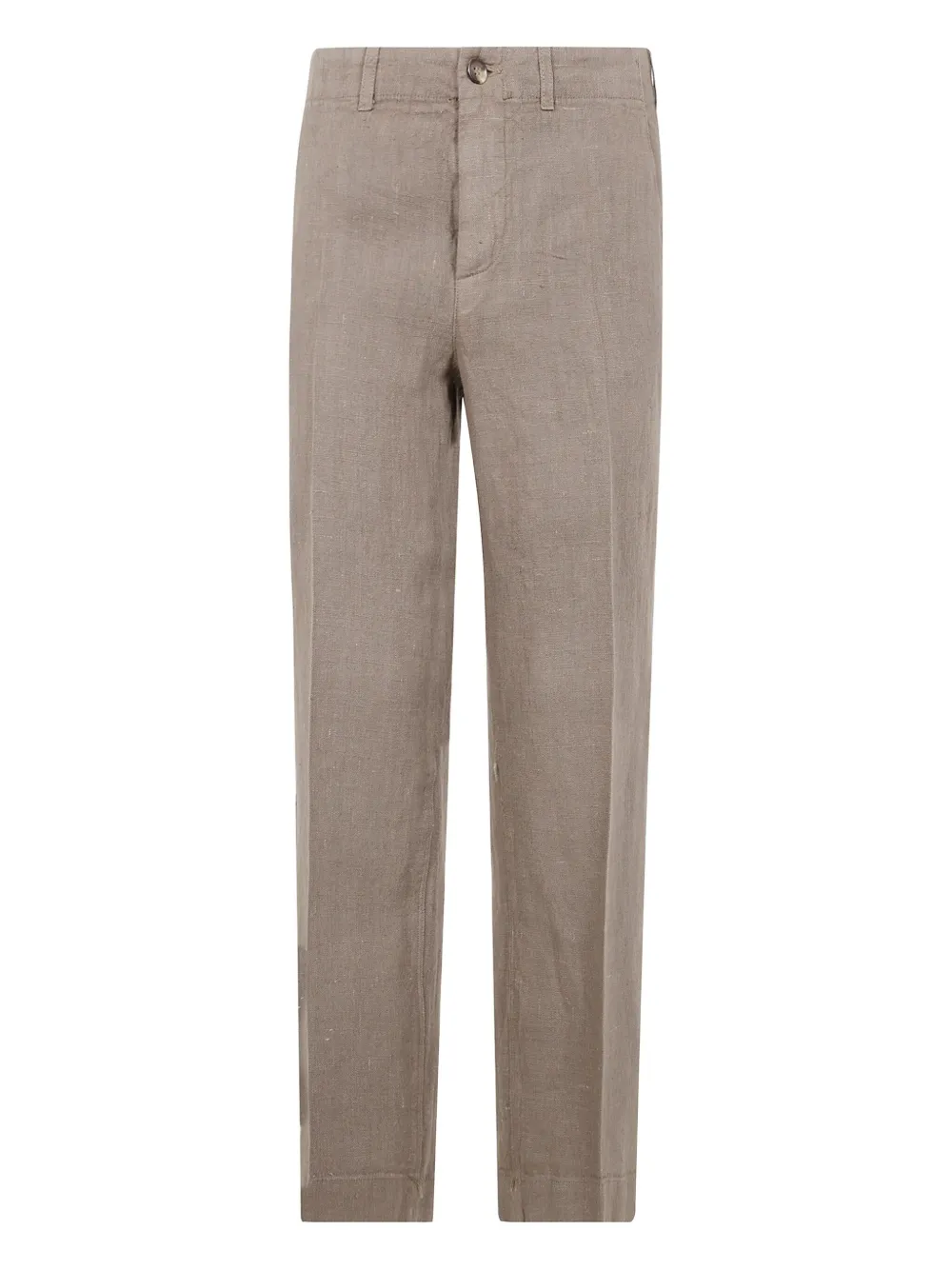 Kiltie linen trousers - Marrone