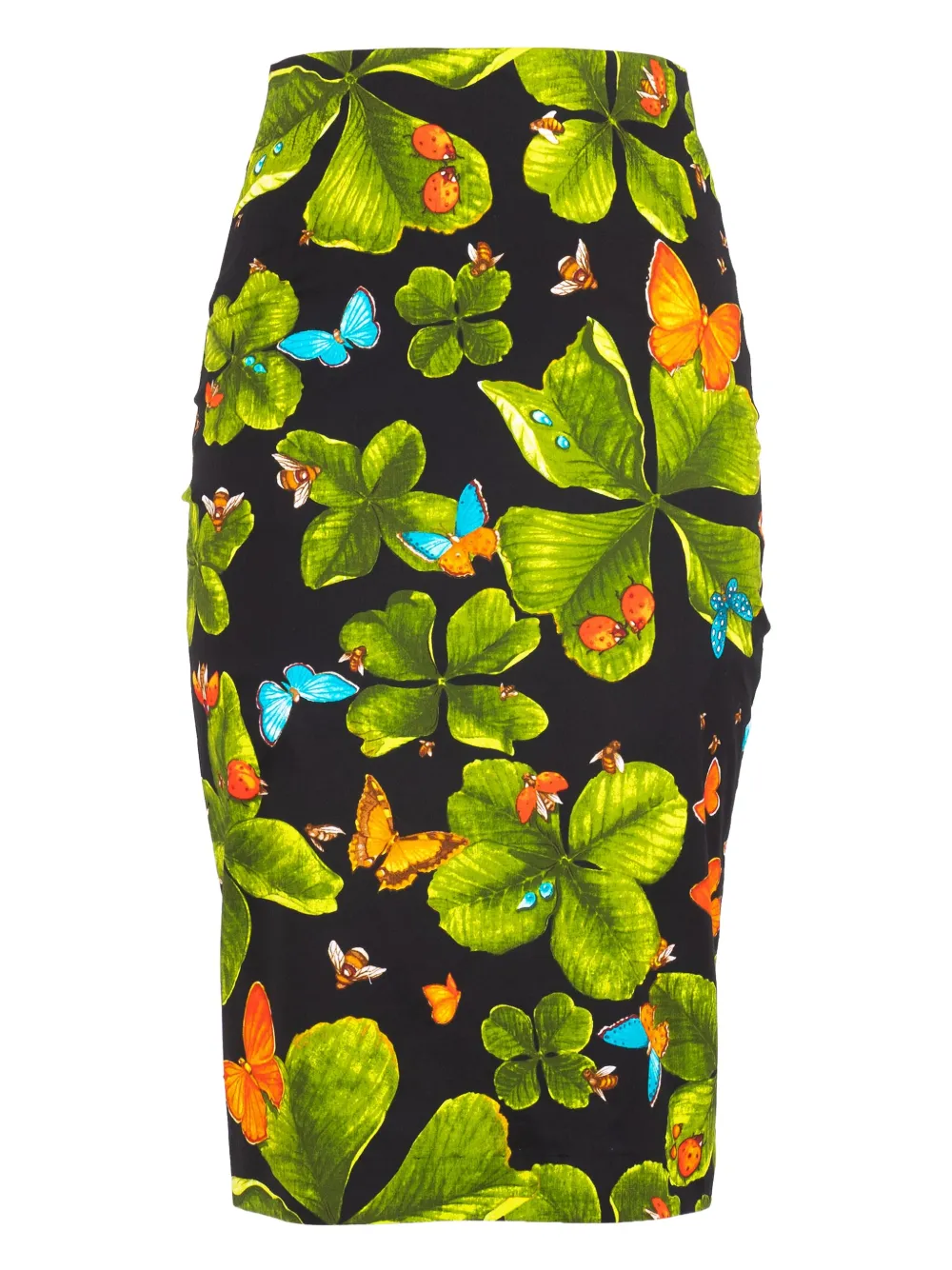 Samantha Sung printed pencil midi skirt - Nero