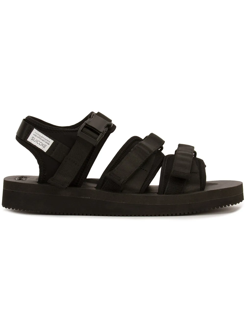 Suicoke Sandali con strappo - Nero