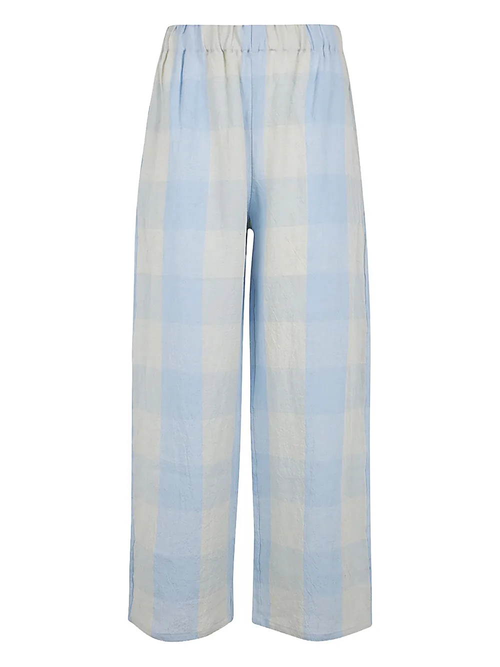 Apuntob check-patterned trousers - Blu