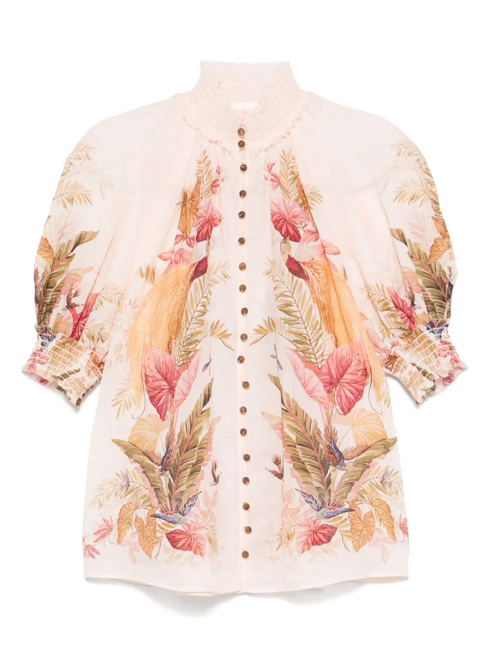 ZIMMERMANN floral-print shirt - Rosa