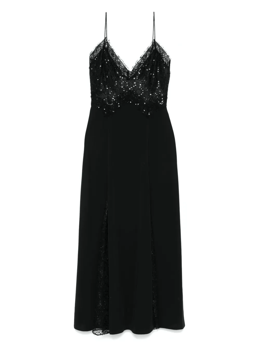 NISSA sequin-embellished midi dress - Nero