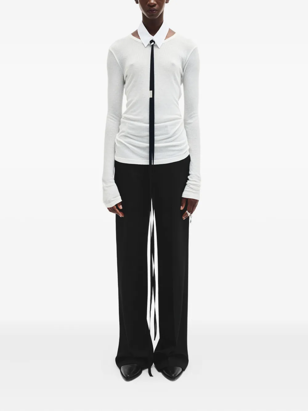 Ann Demeulemeester Adela shirt collar - Bianco