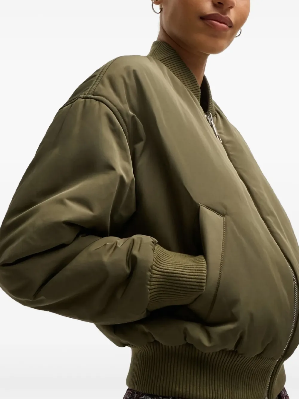 BOSS water-repellent reversible bomber jacket - Verde