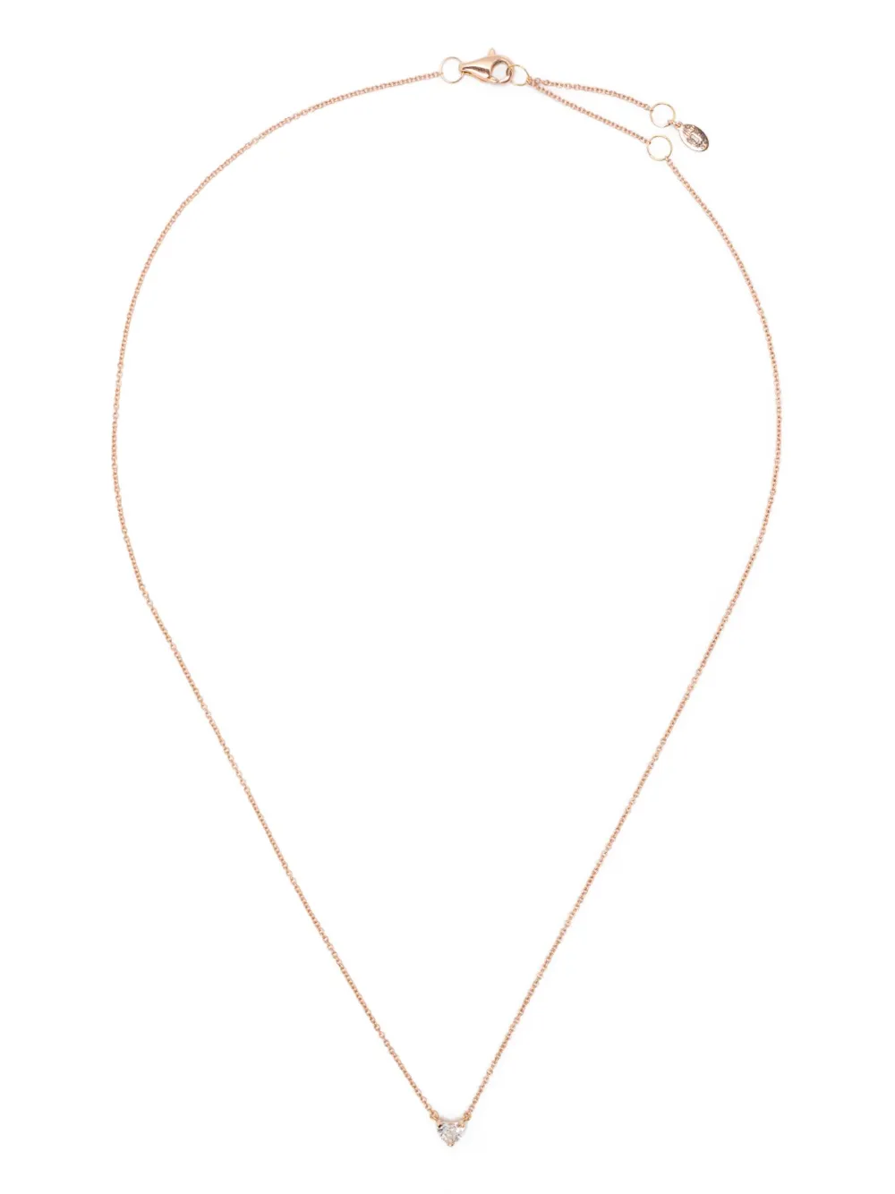ROSEKEY 18K rose gold diamond necklace - Rosa