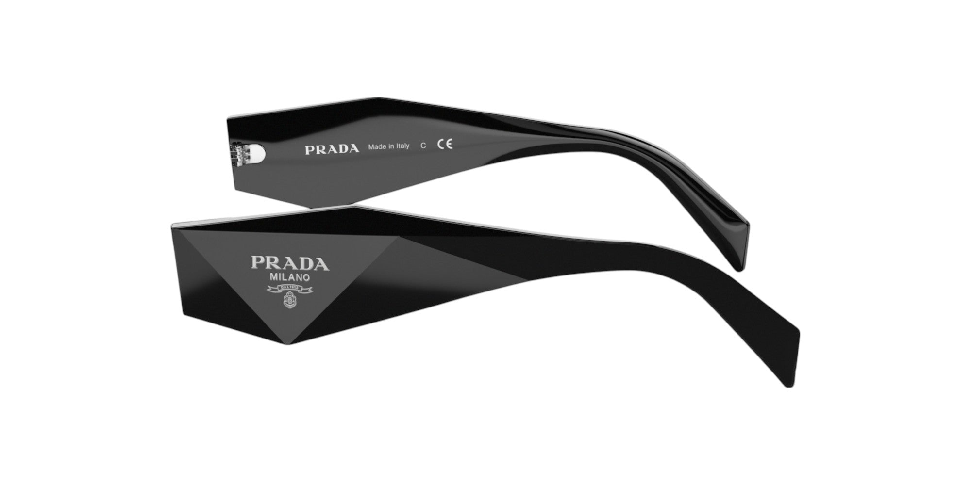 Prada  Aste Di Ricambio Prada Pr 08Ys Aste Di Ricambio Acetato Nero