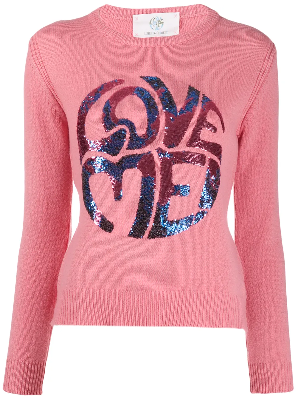 Alberta Ferretti Maglione Love Me - Rosa