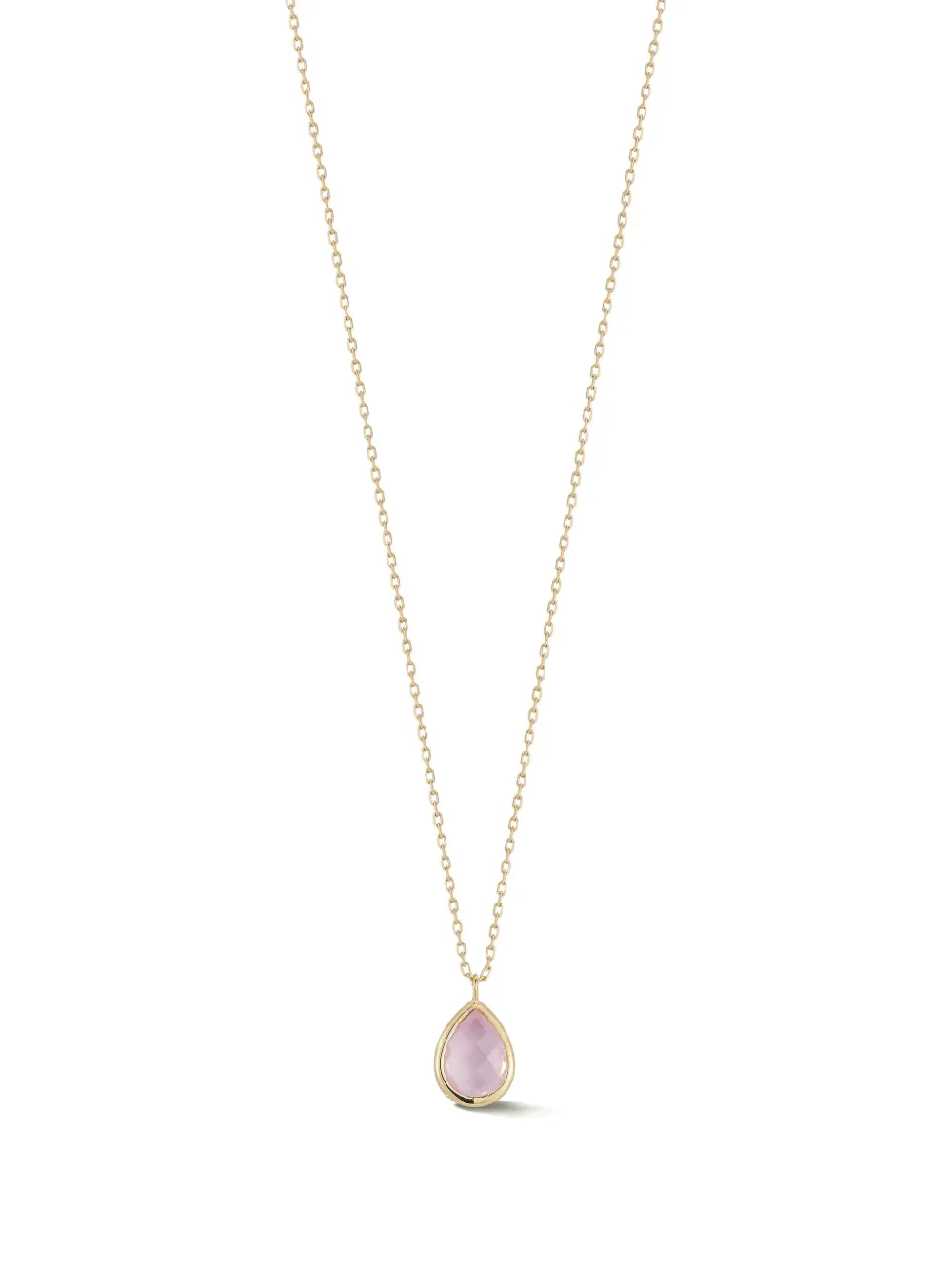 Mateo 14K yellow gold pink topaz necklace - Oro