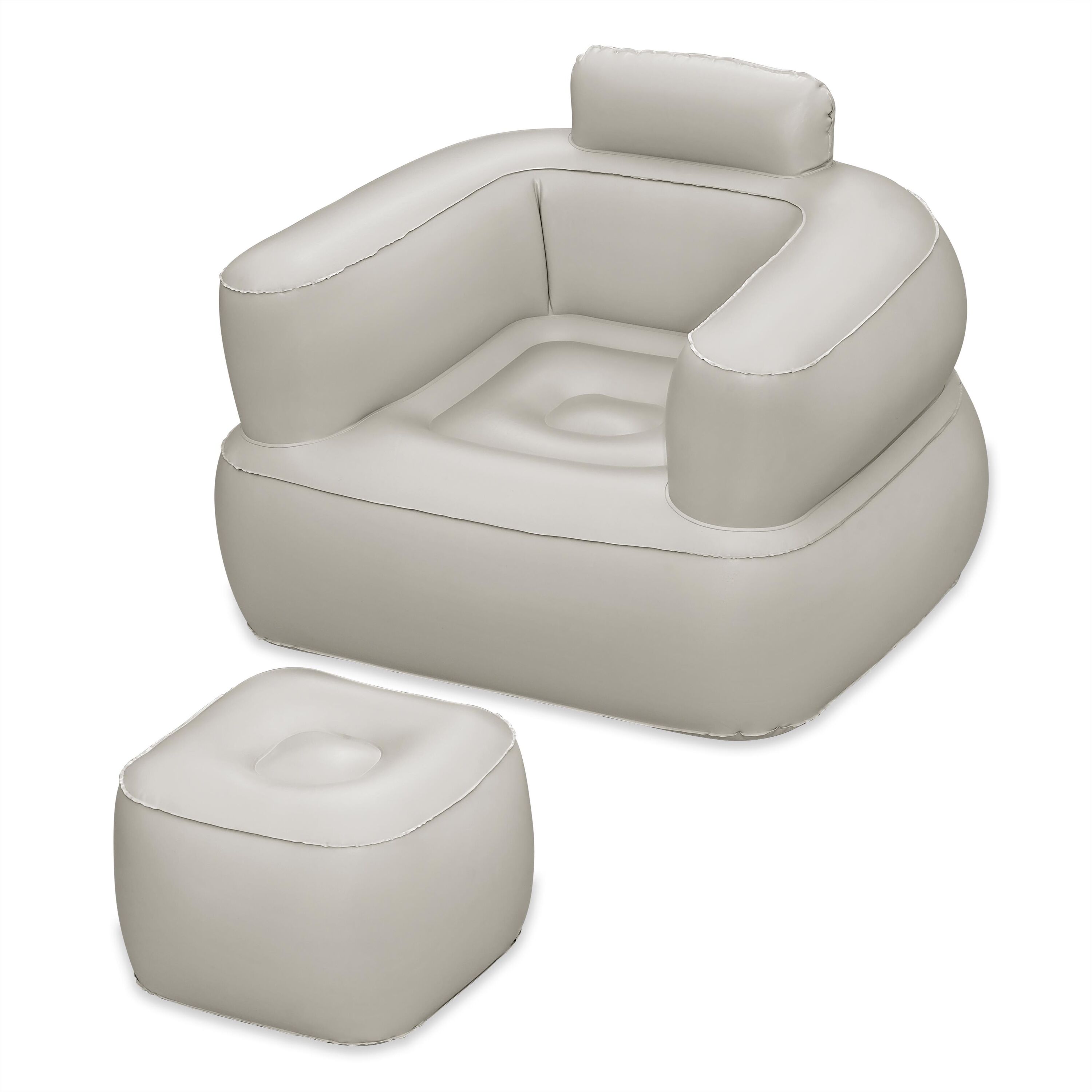 Poltrona gonfiabile e pouf Comfi Cube