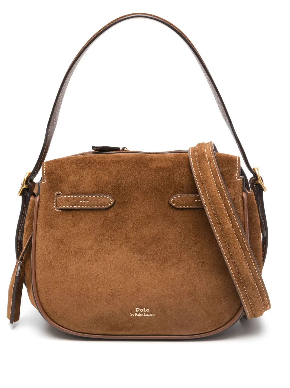 Polo Ralph Lauren suede shoulder bag - Marrone