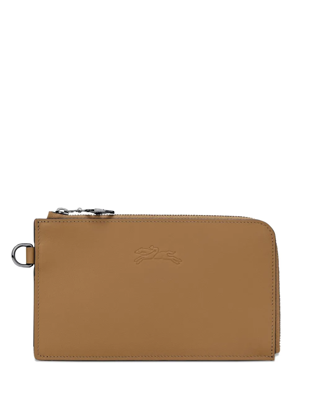 Longchamp Le Pliage Xtra leather clutch bag - Marrone