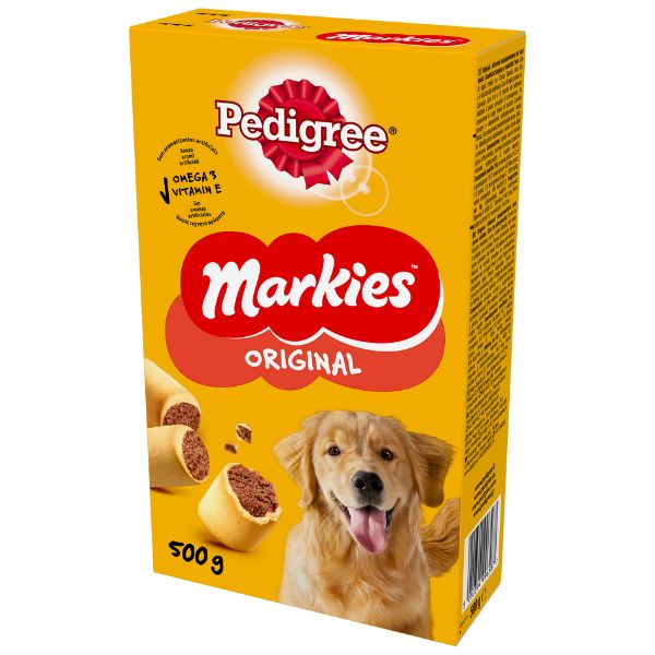 Pedigree markies biscotti ripieni per cani - 500 gr - 1° ordine? scegli lo sconto bzr5 / bzr20 + 200 punti fedeltà