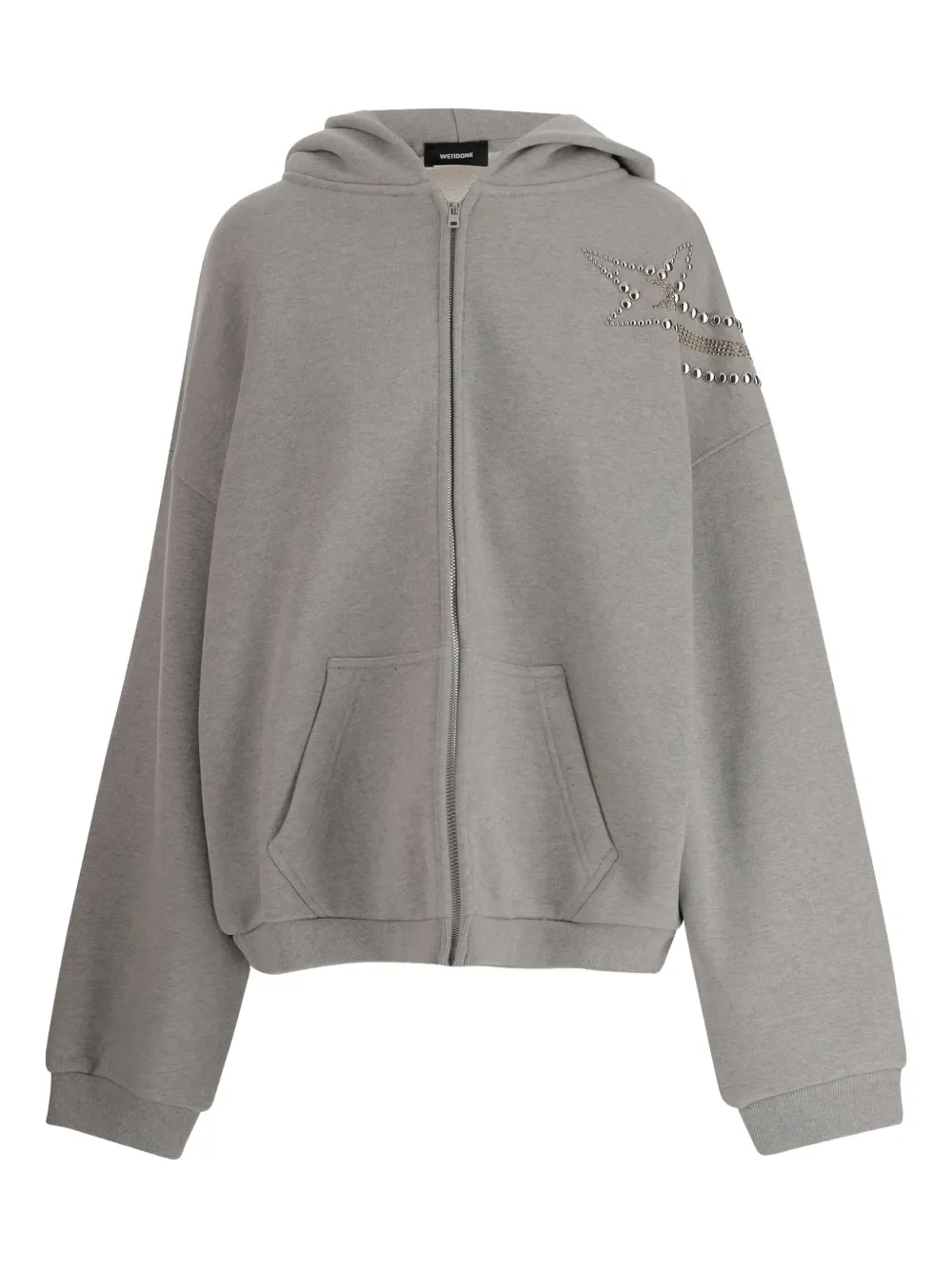 We11done zip-up hoodie - Grigio