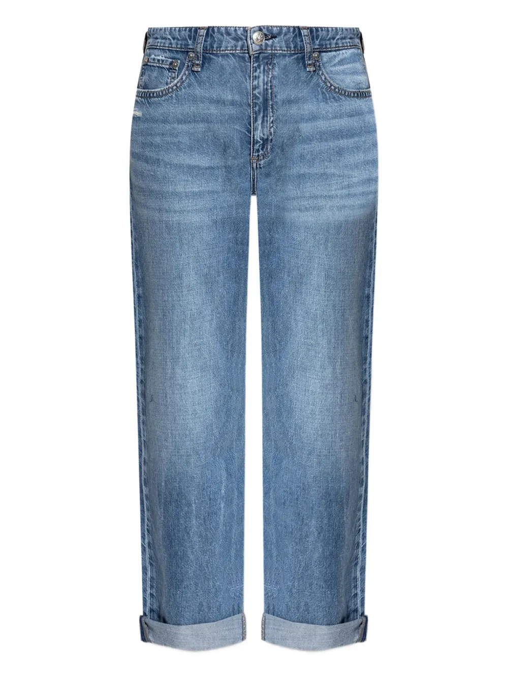 rag & bone Dre rolled-hem jeans - Blu