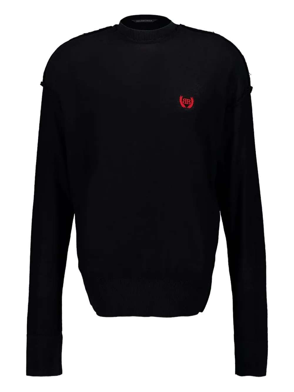 Balenciaga Maglione con ricamo - Nero