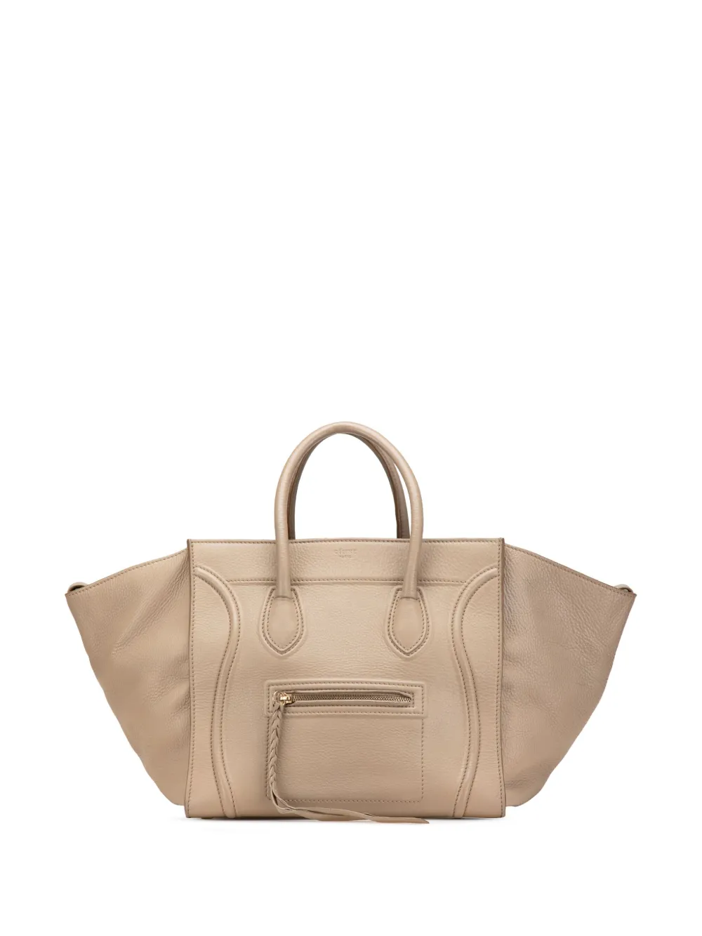 Céline Pre-Owned 2012 Medium Leather Luggage Phantom tote bag - Marrone
