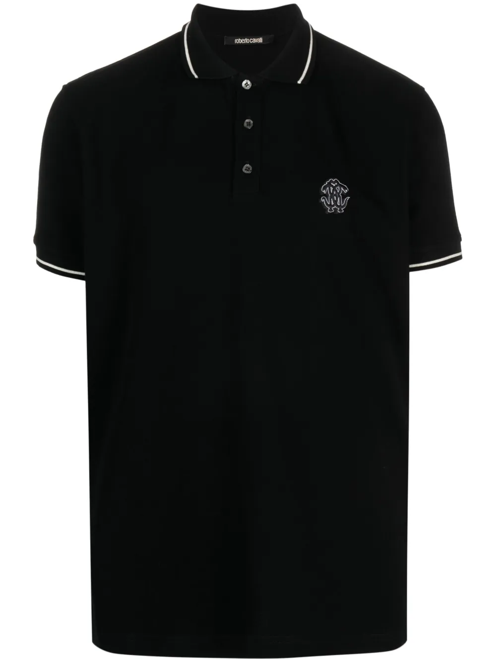 Roberto Cavalli Polo Mirror Snake - Nero
