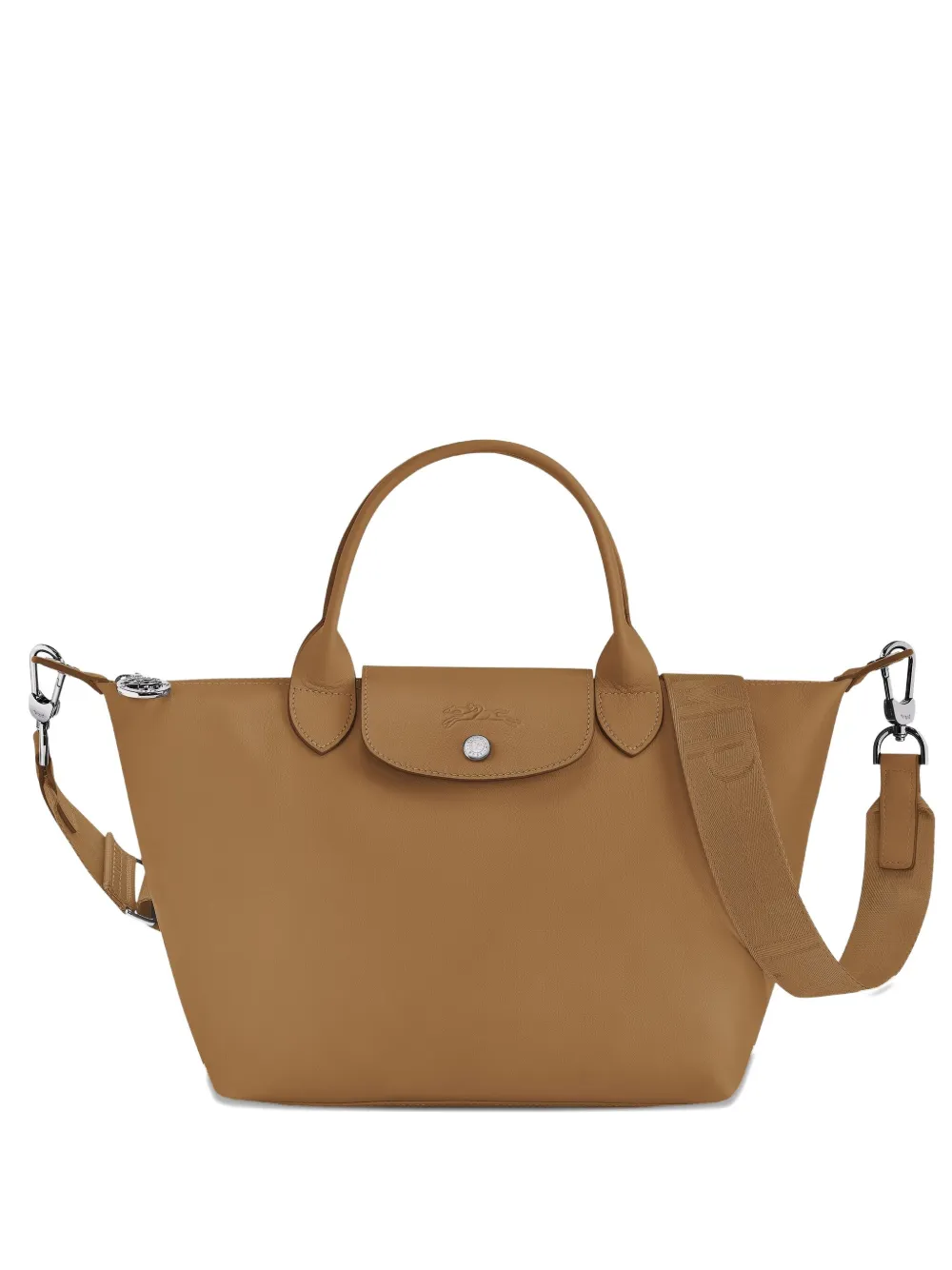 Longchamp small Le Pliage Xtra leather tote bag - Marrone
