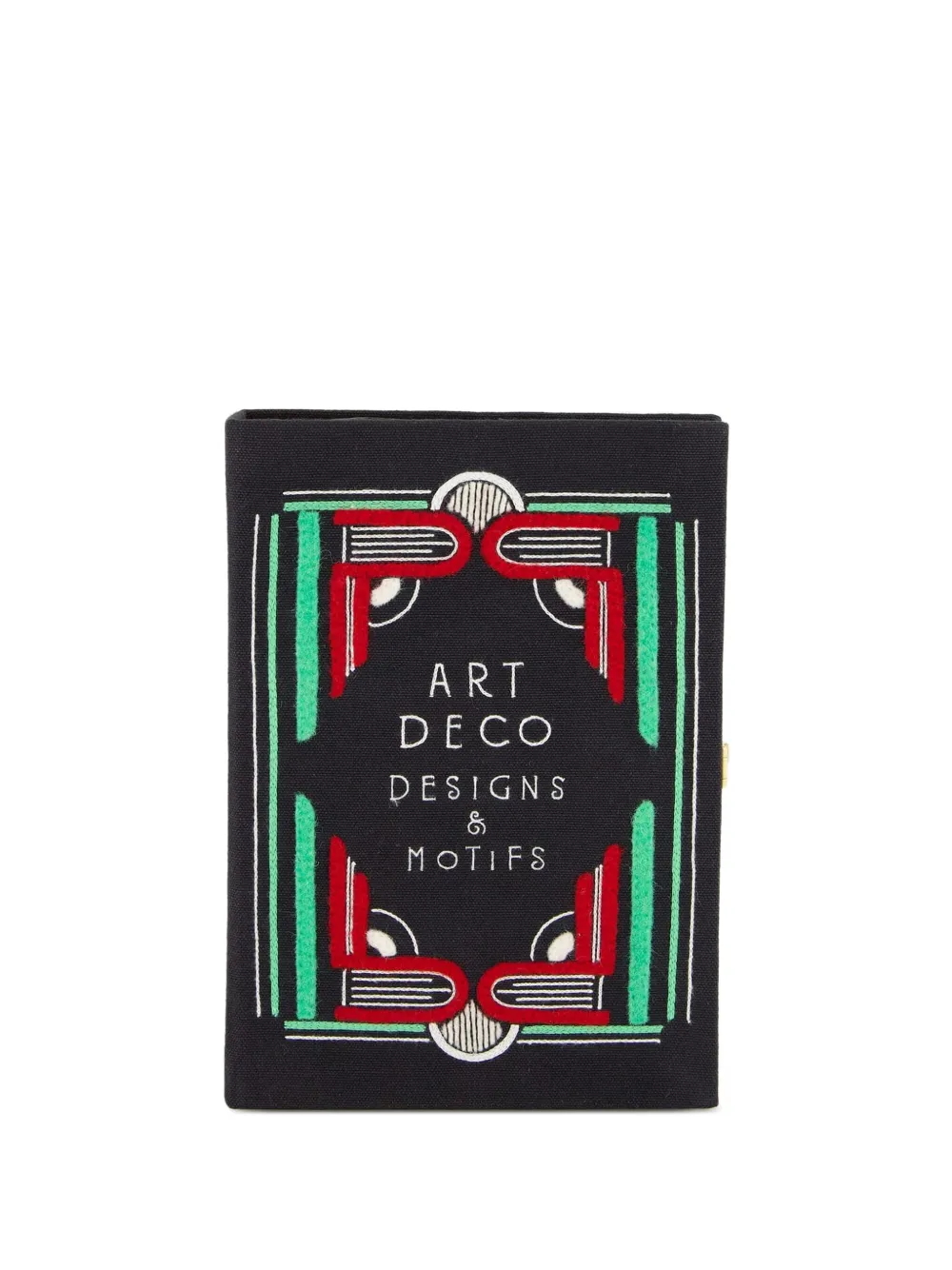 Olympia Le-Tan art-deco designs clutch bag - Nero