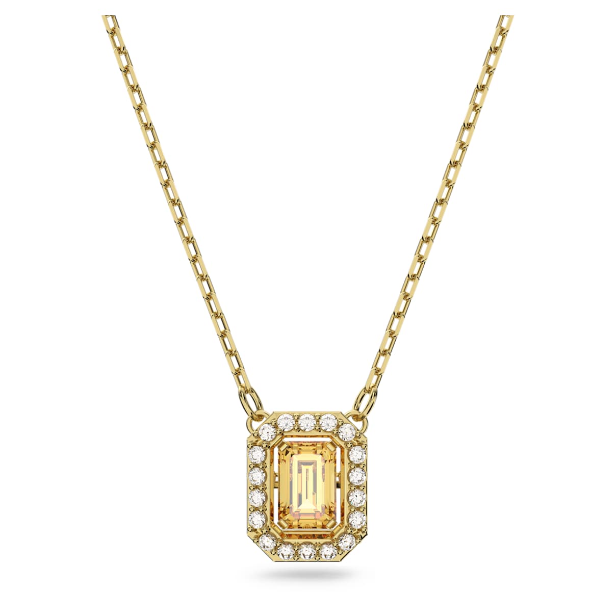 Collana Una, Taglio ottagonale, Giallo, Placcato color oro
