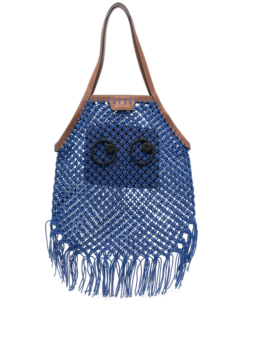 Anya Hindmarch fringed tote bag - Blu