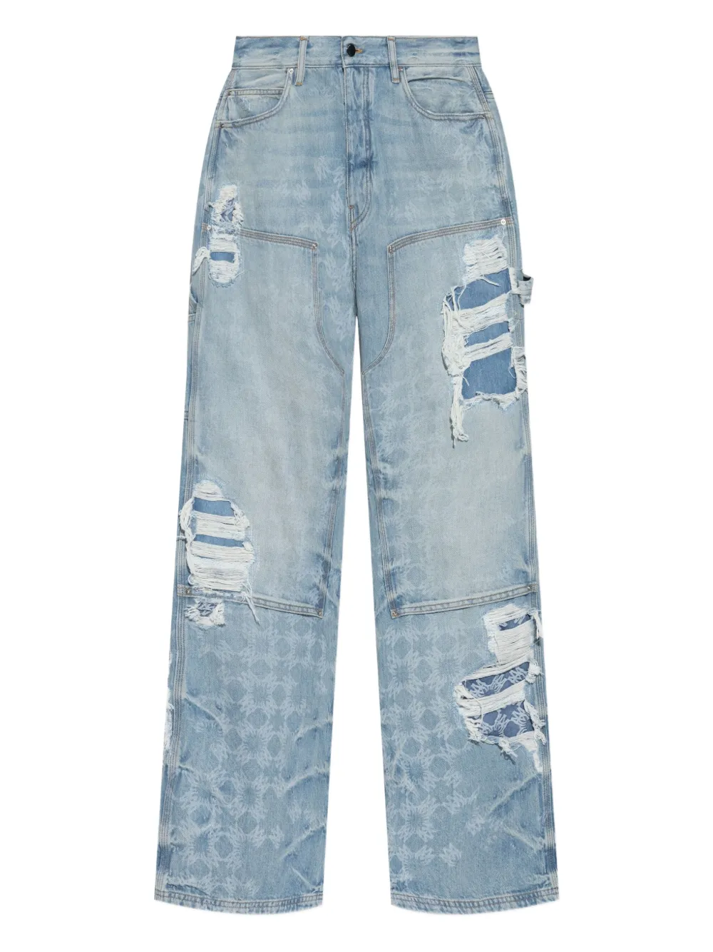 AMIRI distressed patchwork jeans - Blu