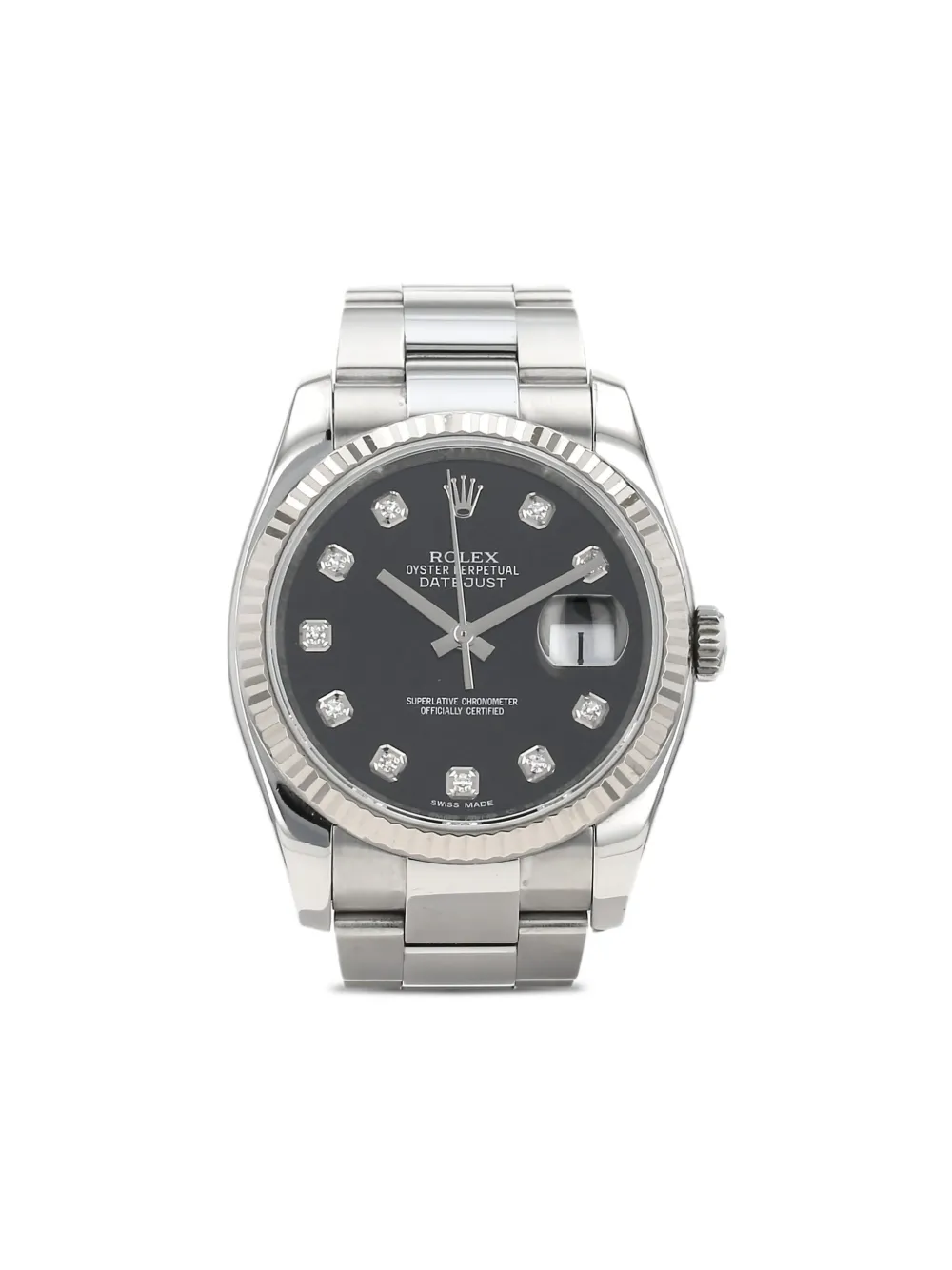 Rolex datejust 36mm diamond hour markers - Nero