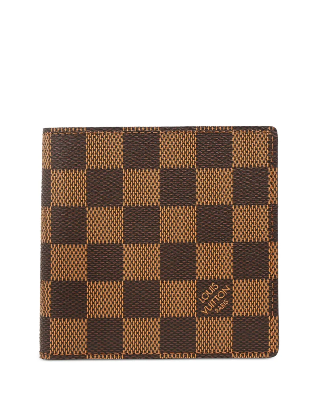 Louis Vuitton Pre-Owned Portafoglio in tela a quadri - Marrone