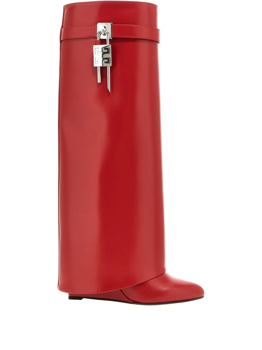 Givenchy 90mm Shark Lock knee-high boots - Rosso